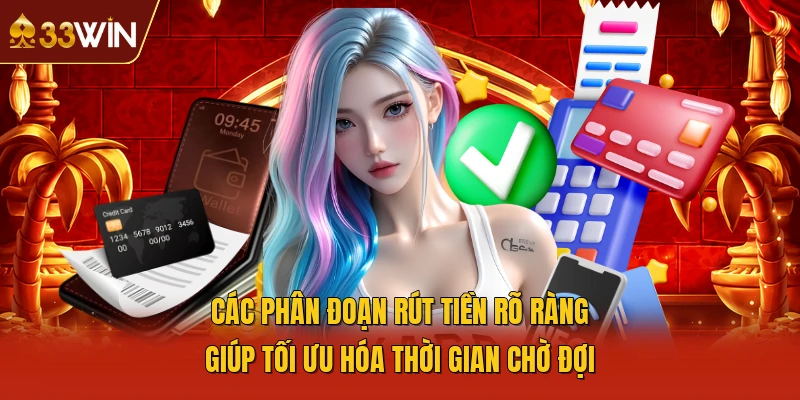 Các phân đoạn rút tiền rõ ràng giúp tối ưu hóa thời gian chờ đợi 