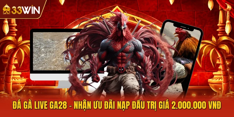Đá Gà Live GA28 - Nhận Ưu Đãi Nạp Đầu Trị Giá 2.000.000 VNĐ
