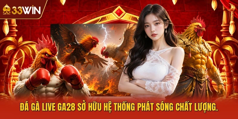 Đá gà live GA28 sở hữu hệ thống phát sóng chất lượng.