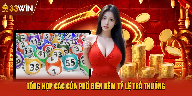 Tổng hợp các cửa phổ biến kèm tỷ lệ trả thưởng
